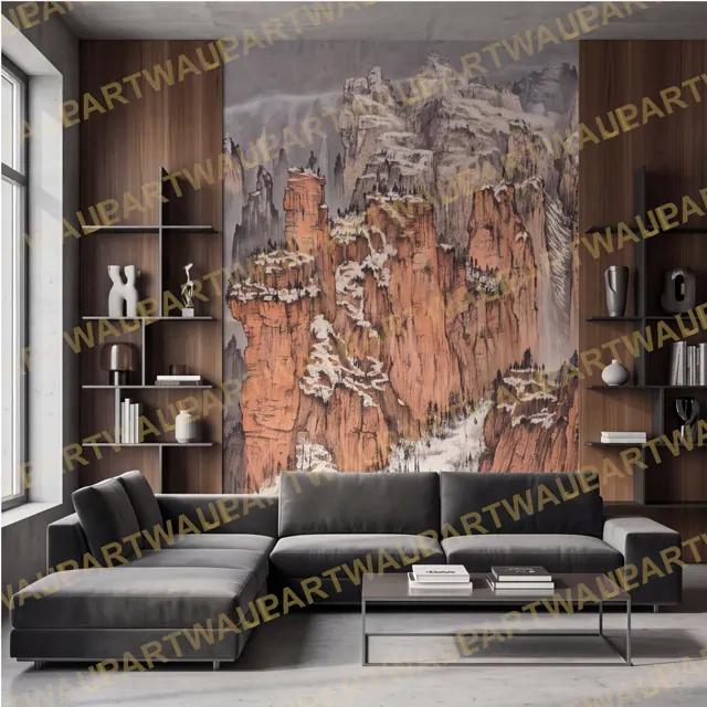 整体空间场景 Snow Peaks and Cloud Sea Snowy Peaks Luxu