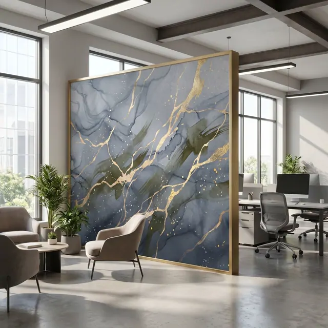 Abstract-Luxury-Marble Gold-Veins-Splash Hardwall-Partition 09