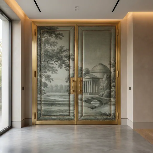 Classical-Engraving-Domed-Pavilion-11-Luxury-Door-Panel