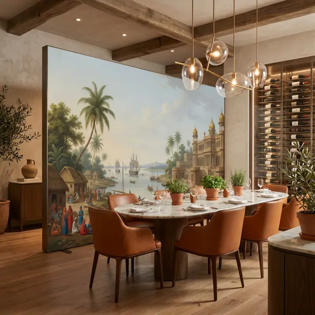Company-School Indian Heritage Waterfront Palace Panorama - 意式餐厅雅座